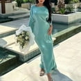 thumbnail image 1 of Spring Summer Sparkling Oversized Long Dress Women Batwing Sleeve Plus Size Robe, 1 of 11