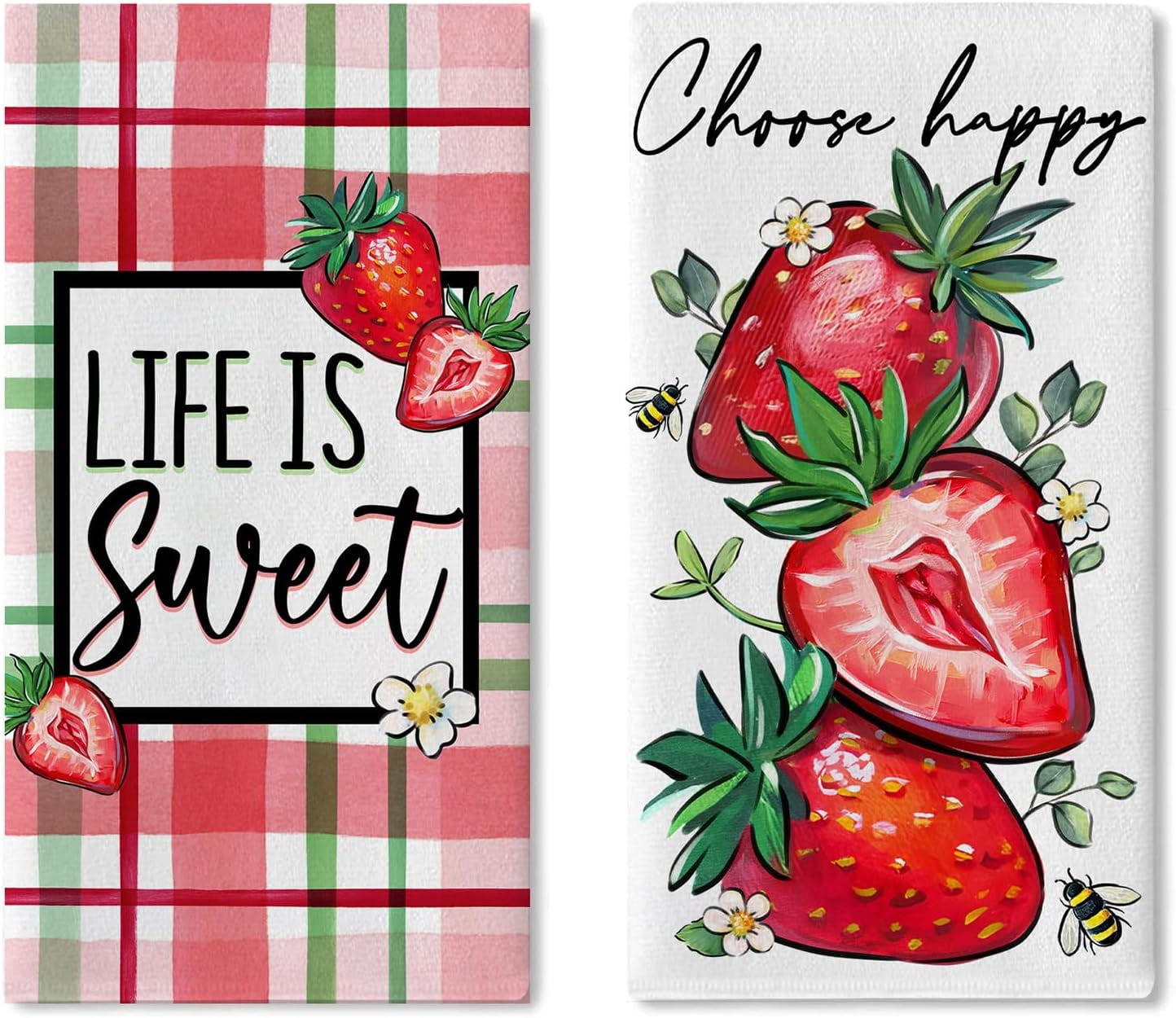 Merry Berry Set of 2 Dish Towels main image 1