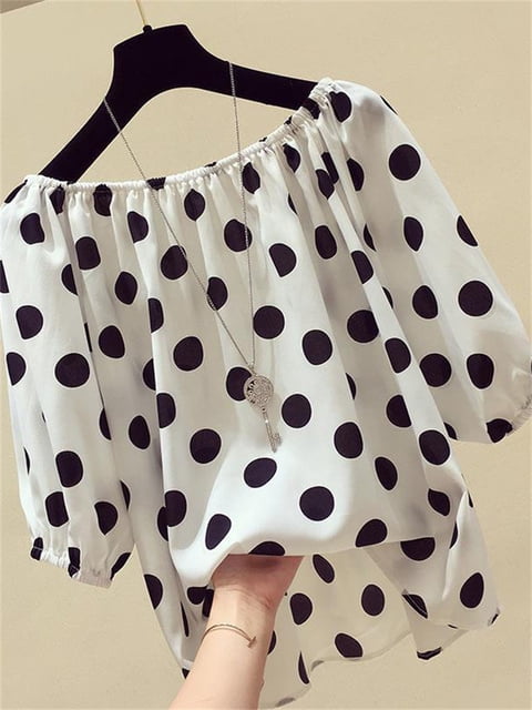 cece polka dot blouse