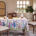 thumbnail image 1 of Spring and Summer Table Cloth, Wildflower Floral Polyester Pongee Tablecloth, Stain Resistant Wipeable Rectangular Tablecloth for Indoor and Outdoor Party Picnic Dinner Decoration 60X120, 1 of 6