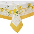 thumbnail image 1 of Spring Summer Tablecloth 60×84 inch, Waterproof Yellow Floral Table Cloth Washable, Stain Resistant Cloth Table Cover for Party Picnic Dinner Decor (Yellow Flower), 1 of 6