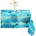 thumbnail image 1 of Spring Summer Tablecloth Waterproof Fabric Oblong Table Cloth, Holiday Decoration Perfect for Kitchen Dinner,Restaurant,Outdoor Table Cover 60"x 120" Oblong/Rectangle, 1 of 6