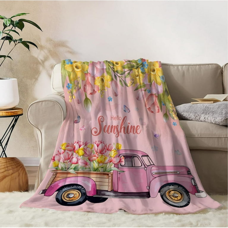 Spring throw blanket best sale