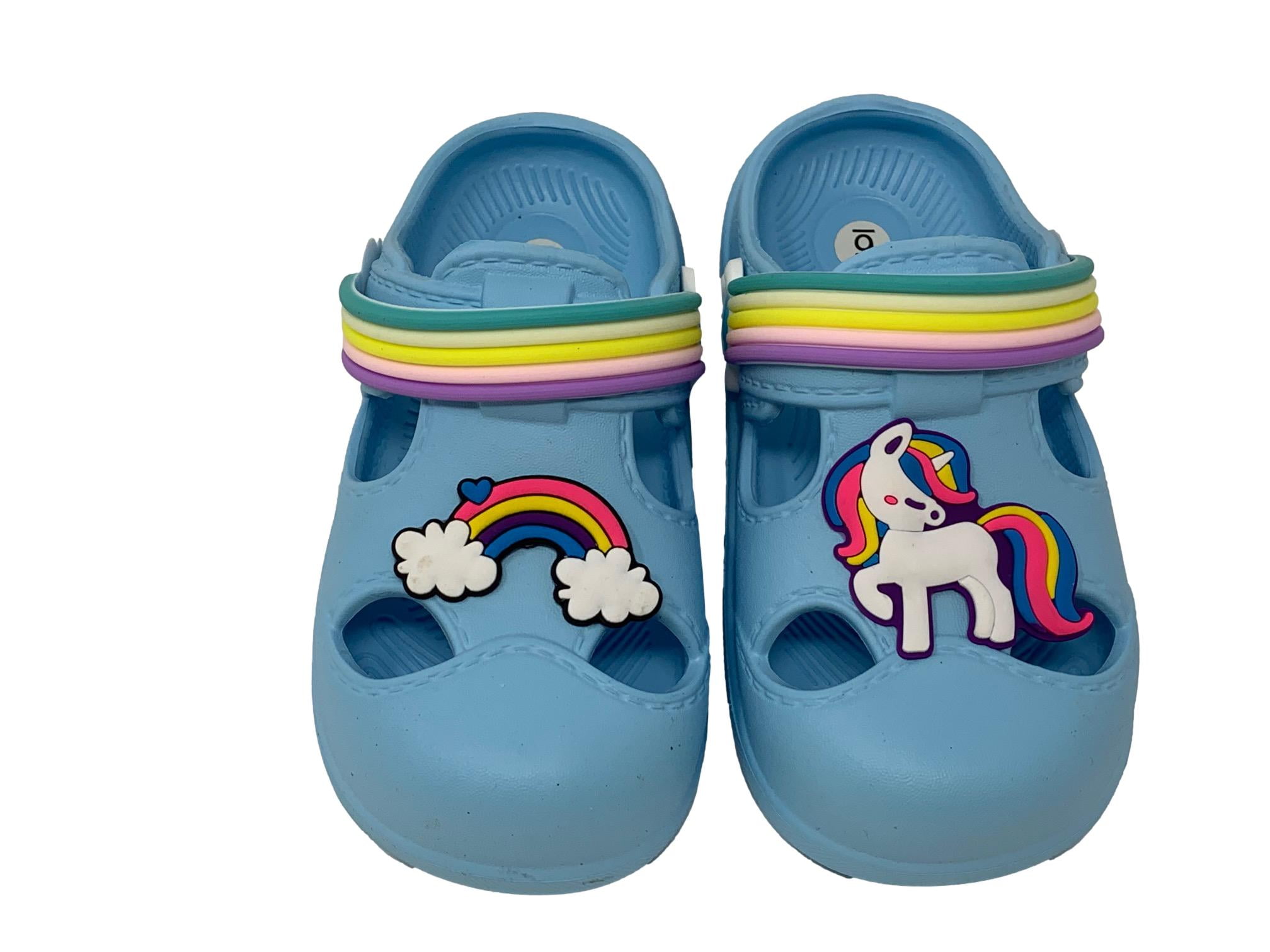 Girls outlet rainbow crocs