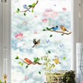 thumbnail image 1 of Spring Summer Tree Branch Bird Strike Window Cling, Anti Collision Wall Glass Sticker Decal Hummingbird Bluebird Decor, Fall Autumn Home Kitchen Office Fridge Decorations, 1 of 5