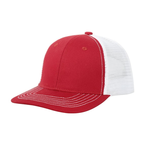 Spring & Summer Unisex Camouflage Cap, Wide Brim with Slightly Curved Duck Tongue, Breathable Mesh for Outdoor Activities,Red,M,Aetherz