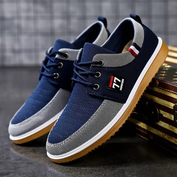 Spring-Summer Versatile Men's Casual Sports Shoes, Breathable Canvas Sneakers