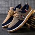 thumbnail image 1 of Spring-Summer Versatile Men's Casual Sports Shoes, Breathable Canvas Sneakers, 1 of 8