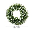 thumbnail image 1 of Spring Summer Wreath Colorful Leaf Garland - Plastic Front Door Decor, Yellow Buttercup Floral , Vibrant Outdoor Gate Pendant, 1 Pc Flower Wreath, 1 of 5