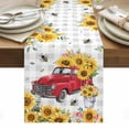 thumbnail image 1 of Spring Sunflowers Table Runner - 70 Inch Long, Kitchen Dining Table Runner Dresser Scarves, Car Bee Farmhouse Pastoral Rustic Farmhouse Decor for Coffee Tables Wedding Party Banquet, 1 of 8