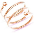 thumbnail image 1 of Spring Swirl Spiral Flexible Ring Stainless Steel Beaded Ball Fashion Simple Twist Layered Stacking Rings Personalized Middle Thumb Finger Band Comfort Fit Jewelry Gift for Women Men Bff Size 8, 1 of 8