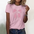 thumbnail image 1 of Spring T Shirts for Women Casual Short Sleeve Graphic Print Soft Basic With Round Neck Tops Cute Trendy Y2k Fashion Tees, 1 of 4