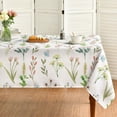 thumbnail image 1 of Spring Tablecloth 60×120 Inch Rectangular, Wildflowers Floral Herbs Elegant Washable Table Cover for Party Picnic Dinner Decor, 1 of 6