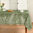 thumbnail image 1 of Spring Tablecloth 60×60 Inch, Green Plants Wild Fern Washable Table Cover for Party Picnic Dinner Decor, 1 of 6