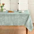 thumbnail image 1 of Spring Tablecloth 60×84 Inch Rectangular, Sage Green Floral Herbs Washable Table Cover for Party Picnic Dinner Decor, 1 of 6