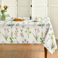thumbnail image 1 of Spring Tablecloth 60×84 Inch Rectangular, Wildflowers Floral Herbs Elegant Washable Table Cover for Party Picnic Dinner Decor, 1 of 6