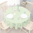 thumbnail image 1 of Spring Tablecloth 60" Round,Green Leaf Waterproof Tablecloth,Washable Table Cloth for Dinner Party Decoration, 1 of 5