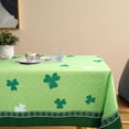 thumbnail image 1 of Spring Tablecloth 60" X 120", Green Leaf Waterproof Tablecloth, Washable Table Cloth for Dinner Party Decoration, 1 of 6