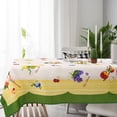 thumbnail image 1 of Spring Tablecloth Rectangle 60 x 120 inch Antique Floral Fruit Decor, Baroque Vintage Pattern Table Cloth for Kitchen Table Outdoor, Burgundy Oblong/Rectangle, 1 of 6
