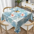 thumbnail image 1 of Spring Tablecloth Square 60x60 Inch,Sage Green Wild Flowers Table Cloth,Stain Resistance Polyester Seasonal Summer Floral Table Covers for Kitchen Dining,Small Tablecloth for Parties Picnic, 1 of 6