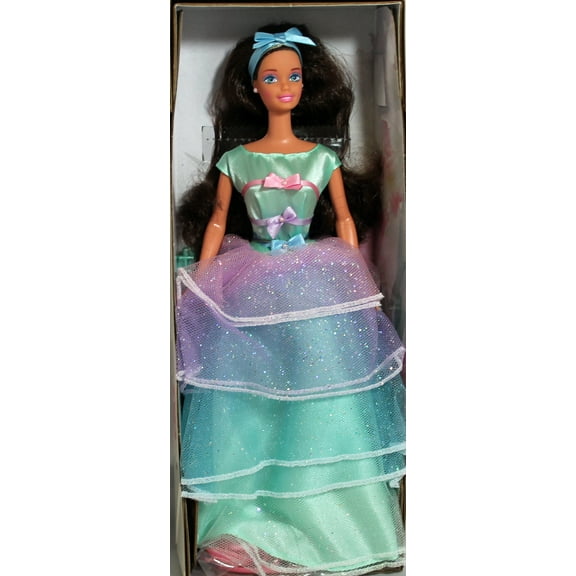 Spring Tea Party Barbie Doll Brunette Avon Exclusive 1997 Mattel 18658
