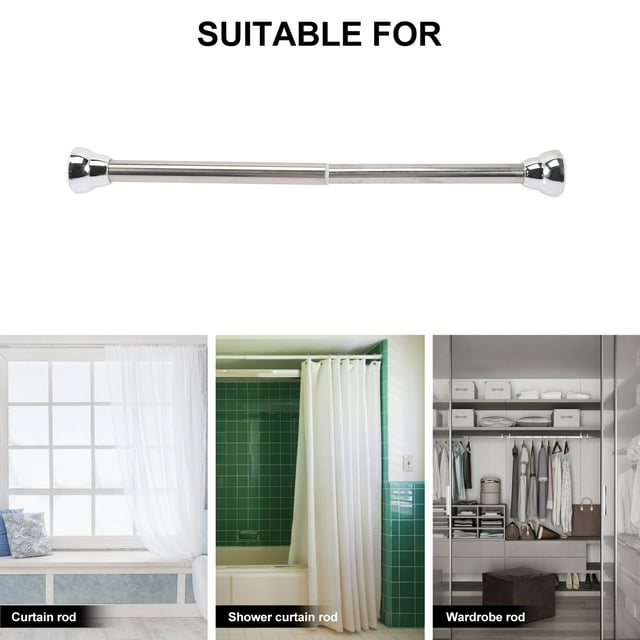 Spring Tension Curtain Rod Spring Tension Curtain Rod Adjustable Shower Curtain Rod Expandable