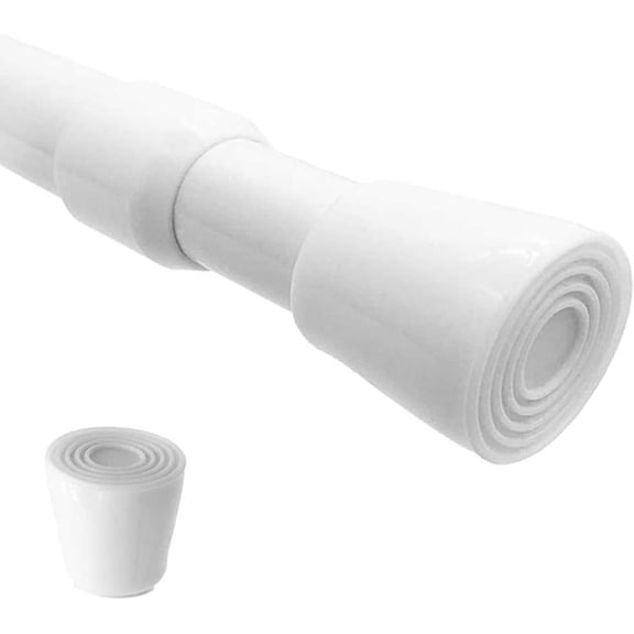 Spring Tension Curtain Rods 28-43in Spring Load Adjustable Expandables Heavy Duty Steel Small Short Tension Curtain Rod for Windows,Kitchen,Doorway,Bathroom,Cupboard Bars
