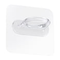 thumbnail image 1 of Spring Tension Rod Holder, 1 Pc Small Transparent Shower Rod Bracket No Drilling, Small Adhesive Tension Curtain Rod Retainer Shower Curtain Rod Holder Shower Wall Hooks, Hole Diameter 1.4 Inch, 1 of 6