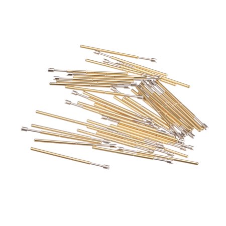 Spring Test Probe Pin 50pcs 1.3mm Tip 24.2mm for PCB Board Testing Contact