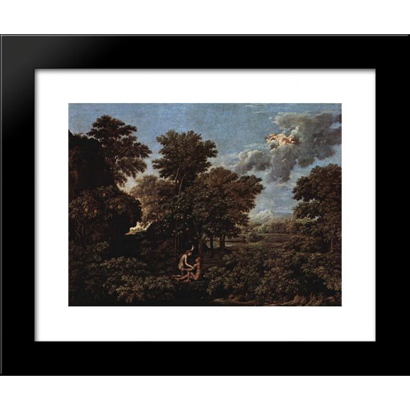 Spring (The Earthly Paradise) 20x24 Framed Art Print by Poussin, Nicolas