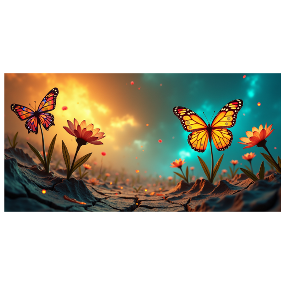 Spring Themed Floral Butterfly Background Banner Party Decorations Backdrop Photography Props Garden Party Celebrations Outdoor Gatherings Festival Decor