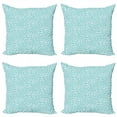 thumbnail image 1 of Ambesonne Spring Throw Pillow Cover 4 Pack, Forget Me Not Flowers, 16", Blue Green and Yellow, 1 of 2