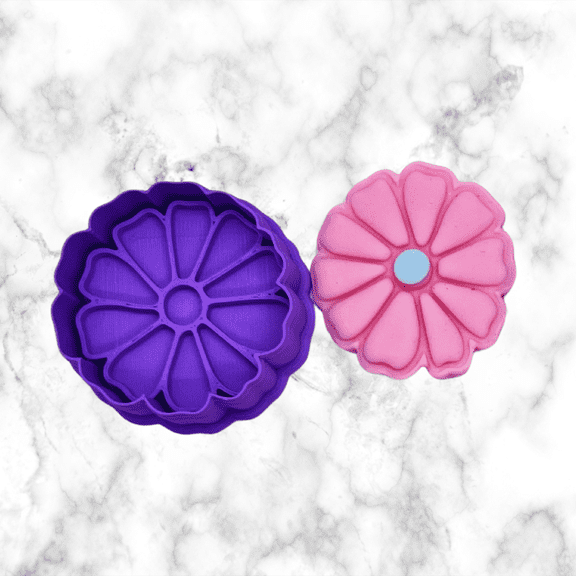 Spring Time Flowers 2 Inch Cutter and Stamps