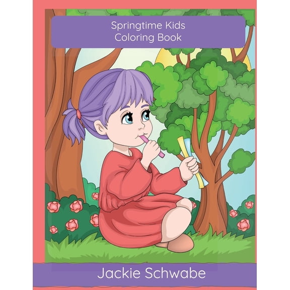 Spring Time Kids Coloring Book, (Paperback)