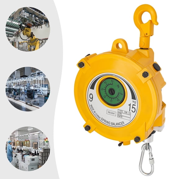 Spring Tool Balancer 11-20 lbs, Retractable Tool Holder with 6.23 ft Work Stroke  Heavy Duty Suspension Balancer for Air Tools, Welders, Assembly Lines, 360 Swivel Hook, Aluminum Alloy