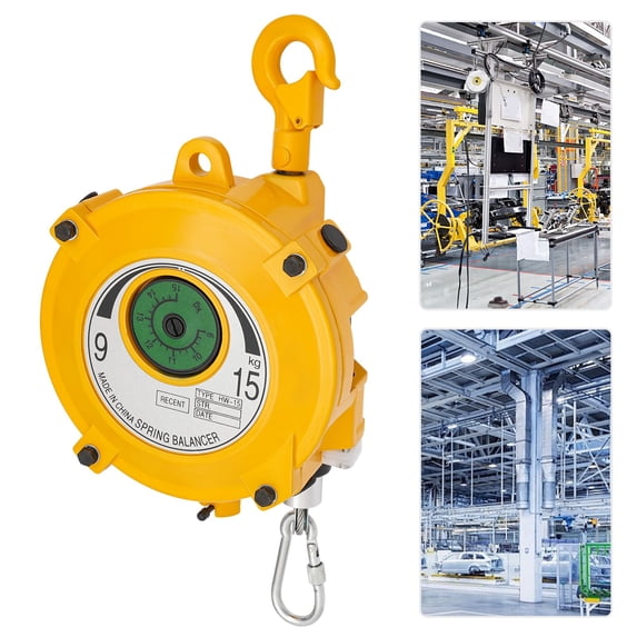 7.5*5.5*13.5in Yellow Spring Tool Balancer Retractable Spring Balancer Round Retractable Tool Fixture Holder
