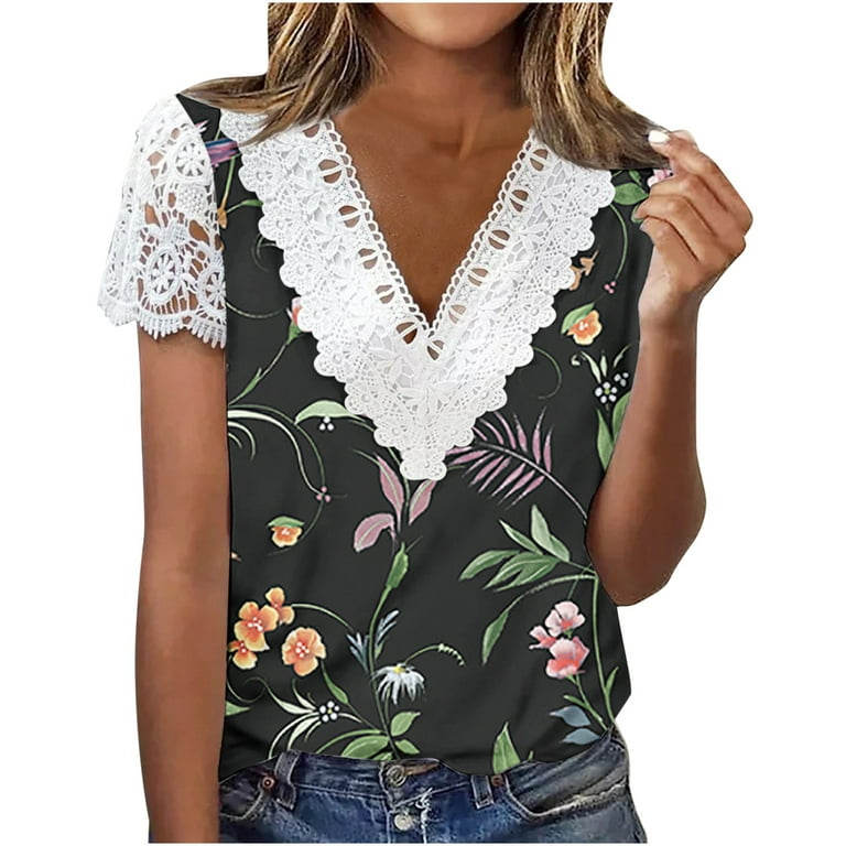 Spring Tops for Women 2023 Trendy, Floral Print Tops for Women