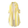 thumbnail image 1 of Spring Tops for Women 2025!DianGeFu Womens Clothes Tops with Lace Fashion Casual,Women's Medium Length Loose Top Long Sleeved Plaid Shirt Jacket,Yellow,XXL, 1 of 7