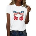 thumbnail image 1 of Spring Tops For Women 2025, T Shirts Short Sleeve 4Th Of July Tops Lightweight Casual Summer Outfits Clothes Women'S Tops Long Womens Basic Tops Going Out Gym Tops Shirts (XXL, White) ZMTing, 1 of 5