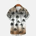 thumbnail image 1 of Spring Tops for Women Mens Shirts Graphic Tees Mens Tops under $5 Men's Casual Shirt Short Sleeve Vintage Bowling Shirt Cuba Beach Summer Shirts Button Up Shirt Brown XXL, 1 of 3