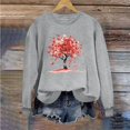 thumbnail image 1 of Spring Tops for Women Viikei Womens Tops Long Sleeve Plus Size,Tops for Women Clearance Sale,Women's Round NeckSt. Patrick's Day Printed Long Sleeved Top Sweatshirts Gray S, 1 of 4