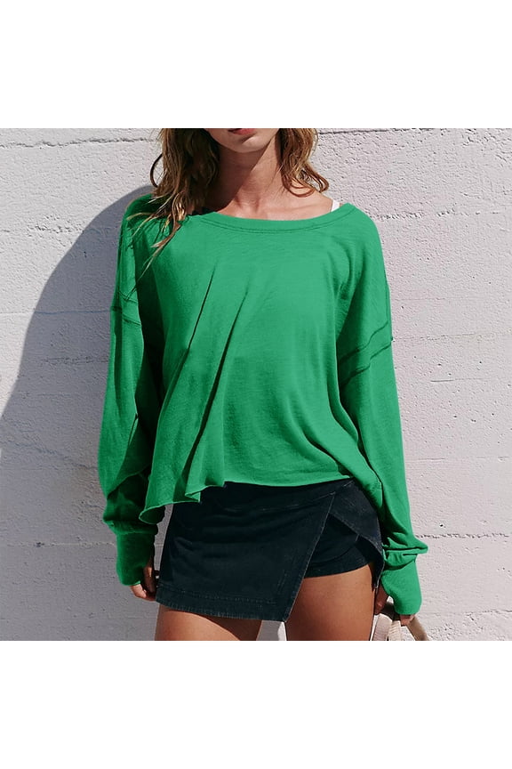 Spring Tops for Women Womens Tops Long Sleeve on Plus Size Womens Open Back Workout Tops Backless Short Sleeve athletic Shirt Running Crop Top Gym Yoga Tee Green XXL