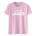 thumbnail image 1 of Spring Tops for Women 100% Cotton Casual Printed Short Sleeve Round-Neck Blouse T-Shirts Top, 1 of 6