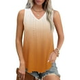 thumbnail image 1 of Spring Tops for Women 2025!Chaoheng Summer Sleeveless Shirts for Women Ladies' Casual and Fashionable Printed Round Neck Sleeveless Top, 1 of 7