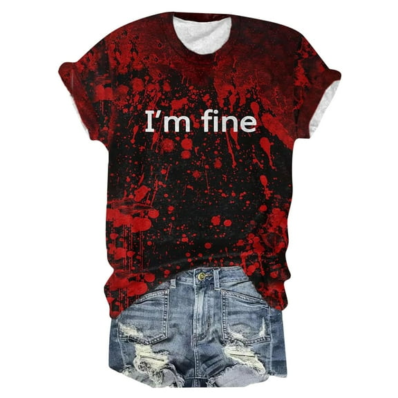 Spring Tops for Women Casual Fashion Printed Crew Neck Short Sleeve Pullover Oversized Tshirts for Women Light Pink S