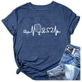 thumbnail image 1 of Spring Tops for Women Funny Pickleball Graphic Lover Gifts Soft Short Sleeve Tee Lady T Shirts for Women Blue L, 1 of 3