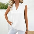 thumbnail image 1 of Spring Tops for Women Tank Tops for Women Plus Size Solid Color V-Neck Comfortable Loose T-Shirt Sleeveless Blouse Casual Tops, 1 of 9