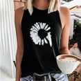 thumbnail image 1 of Spring Tops for Women Tank Tops for Women Women Sun and Moon Print Tank Fit O-Neck Sleeveless Block Shirts Tunic Tee Tops, 1 of 6