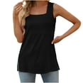 thumbnail image 1 of Spring Tops for Women Tops Sleeveless Women's Fashion Printed Round Neck Comfortable Loose T-Shirt Sleeveless Blouse Casual Tops, 1 of 6