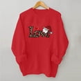 thumbnail image 1 of Spring Tops for Women Viikei Fall Womens Tops Long Sleeve,Women's Round Neck Fall Printed Printed Hoodie Long Sleeved Top Red S, 1 of 5